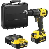 Stanley Brushless drill driver 18V Fatmax V20 2x4.0AH trunk