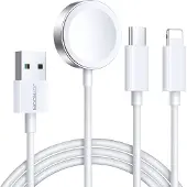 JOYROOM Apple Watch Magnetic Charger S-IW008 Lightning + USB-C 5V 1.2m (White)