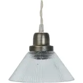 Strömshaga Taklampe Gunilla Liten Klar/Antikk Messing