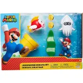 Super Mario Figurer - Undervannsdioramasett - - OneSize - Lekefigur