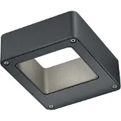 TRIO utendørs LED-vegglampe RENO, antrasitt, bredde 12 cm metall IP54