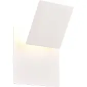 TRIO LED-vegglampe Mio, firkantet linse, matt hvit, indirekte