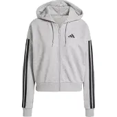 Adidas Essentials 3 Stripes French Terry Genser Med Hel Glidelås