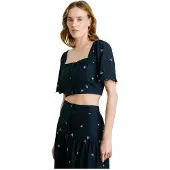 Pepe Jeans for woman. PL305045 Top Marine Energy (S), Casual, Cotton, Short sleeve, Navy