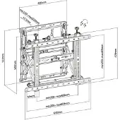 Equip 650352 45´´-70´´ Pop-out Bracket Tv-feste