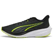 Puma Darter Pro Running Shoes, Shoes, Black/Yellow Alert/White, 37
