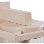 LUCANDE utendørs vegglampe Ferda, sensor, fatning nederst, beige