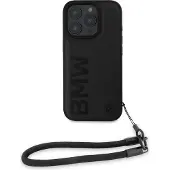 BMW Leather Signature And Strap Iphone 16 Pro Telefondeksel