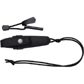 Morakniv Eldris Neck Knife, Single/enkelt, Jaktkniv, Drop punkt, Rustfritt stål, Termoplastisk elastomer (TPE), Sort