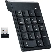 24hShop Trådløst Numerisk Tastatur – 18-tasters Numpad med USB-nanomottaker for PC og Laptop