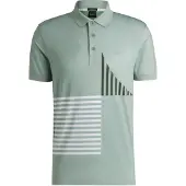 BOSS Paddy Striped C1 10270355 Green Kortermet Poloskjorte