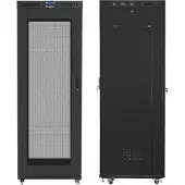 Lanberg rackskap 42U 19 80x80 nettingdør, svart