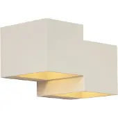 QAZQA Moderne vegglampe beige 2-lys - Transfer Double
