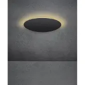 ESCALE Blade LED-vegglampe i svart matt Ø 44 cm
