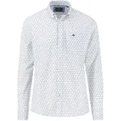Fynch&Hatton Seasonal Combi Print Skjorte Med Lange Ermer