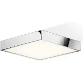 DECOR WALTHER Cut LED-taklampe, krom, 30x30cm