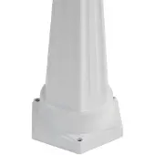 LINDBY utelampe Edana, 211 cm, hvit, metall, E27, IP44