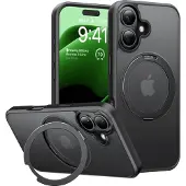 Torras Ostand Pro-etui for iPhone 16 Plus (svart)