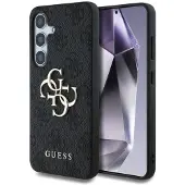 GUESS Samsung Galaxy S25 4G Big Metal Logo Hybrid-deksel - Svart
