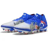 Puma FUTURE 8 ULTIMATE FOREVER FG Football Boots Unisex, Shoes, White/Ultra Blue/Feather Gray, 45