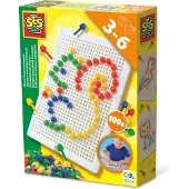 SES Creative - Pinmosaikk - 100 Deler - - OneSize - Kreativt leker