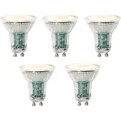 LUEDD Sett med 5 GU10 LED-lamper skumringssensor 3W 200 lm 2700K