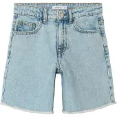 Name it Shorts - Noos - NkfBella - Light Blue Bleched Denim - - 9 år (134) - Shorts