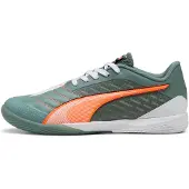 Puma IBERO IV Futsal Boots, Shoes, Green Moon/Heat Fire/Black, 39