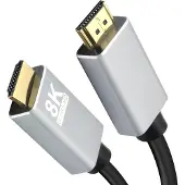 Helos -tilkoblingskabel, HDMI-plugg/jack, PREMIUM 8K, 1,0 m, svart