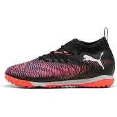 Puma FUTURE 8 MATCH TT Mid Football Boots Youth, Shoes, Black/White/Glowing Red, 37