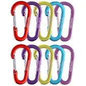 Edelrid Micro Farbig Karabinkrok Assortert 10 Enheter