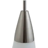 LUCANDE LED-gulvlampe Tarell, hvit/nikkel, 146 cm, dimbar
