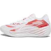 Puma All-Pro NITRO Team Basketball Shoes, Shoes, White/Red, 43