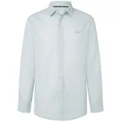 Pepe Jeans for man. PM308774 Marcial blue shirt (L), Casual, Cotton, Long sleeve