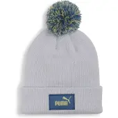 Puma FC Pom Pom Beanie Youth, Accessories, Silver Mist, Kids