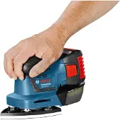 Bosch Batteridrevne planslipere GSS 18V-10 Professional Solo i pappeske med tilbehørssett