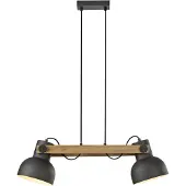 JUST LIGHT . Cup 2.0 pendellampe, 2-lys, svart, metall