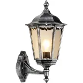 LCD Utendørs vegglampe 1110 stående lykt svart-sølv