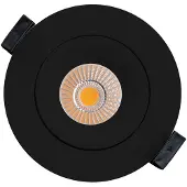 The Light Group SLC OnePro LED innfelt downlight, svart 4000 K