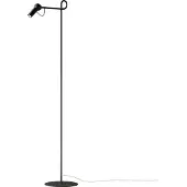 Kdln LED-gulvlampe Bird, svart, 126 cm, metall, dimbar