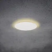 ESCALE Blade LED-vegglampe, matt hvit, Ø 44 cm
