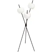Kdln LED-gulvlampe Kushi, svart, høyde 140 cm