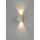ESCALE Sunny – blank gullforgylt LED-vegglampe