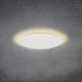 ESCALE Blade LED-vegglampe, matt hvit, Ø 59 cm