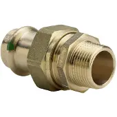 Viega Sanpress forskruning 2x54mm af rødgods, SC-Contur muffe/nippel