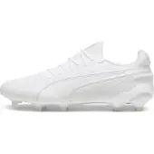 Puma KING ULTIMATE FG/AG Football Boots Unisex, Shoes, White/Silver, 45