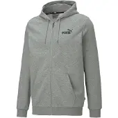 Puma Essentials Small Logo Full-Zip Hoodie Men, Lifestyle, Medium Gray Heather, XXL