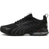Puma Voltaic Evo Sneakers, Shoes, Black/Stormy Slate/Red, 37
