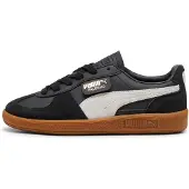 Puma Palermo Sneakers Youth, Shoes, Black/Feather Gray/Gum, 35.5