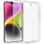 Saii iPhone 16e/17e 2-i-1 TPU-deksel & Beskyttelsesglass